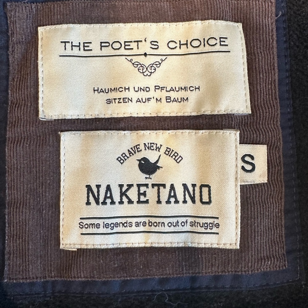 Naketano The Poets Choice zip up dark grey hoodie - Picture 5 of 8